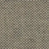 Kvadrat Re Wool 218 fabric sample, muted beige wool with gray weave, geometric pattern, matte finish, red and blue flecks.
