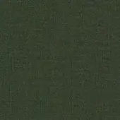 Dark green Kvadrat Remix fabric sample displaying a matte, tightly woven texture with subtle tonal variations and printed label details.