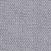 Steelcut fabric texture, gray tone, repeating circular perforations; dense woven pattern with subtle tonal variations and raised surface.