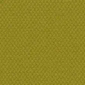 Olive-green textile sample with a dense, circular nubby pattern; woven wool-blend fabric displaying tonal variations and a durable texture.
