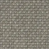 Corno fabric sample, gray-beige woven texture, dense grid pattern with matte finish and subtle heathered tonal variations from cierre1972.