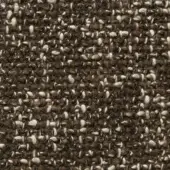 Brown woven fabric texture, speckled with cream fibers, irregular chunky weave, tactile nubby strands, studio sample from Cierre1972 funky collection.