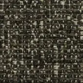 Lucinasco fabric texture, dark charcoal tweed with beige and off-white yarns, irregular nubby weave, matte finish.
