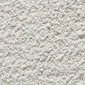 Cierre1972 orsetto fabric sample, off-white looped pile texture, category 2, soft nubby weave with subtle tonal variations.