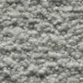 Smilla stretch fabric, muted gray looped pile, irregular texture with varying loop heights, Cierre1972 collection sample.