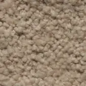 Beige looped pile fabric texture, Cierre1972 Smilla Stretch, heathered tonal shifts, nubby surface, synthetic fiber blend with slight sheen.