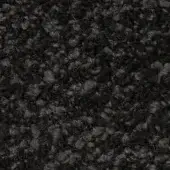 Charcoal gray vellus fabric with a dense, looped pile texture and mottled tonal variations, showcasing a soft, plush, slightly matted finish.