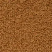Vellus fabric sample, golden-brown looped pile, dense texture with uniform density and subtle height variation, tactile and plush appearance.
