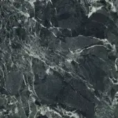 Dark green ceramic texture with white veining displays swirling lines, a polished sheen, and subtle shade variations for a natural stone effect.