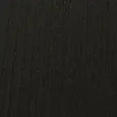 Black ash wood texture displaying a vertical grain pattern with varying density, finished in a deep, matte black coloration.