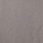 Gray leather texture with pebble-grain pattern, exhibiting small bumps and a matte finish, suggesting durability and a tight grain structure.