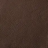 Brown leather texture with a repeating pattern of small bumps and creases, exhibiting a matte finish and natural grain variation.