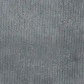 Gray leather texture with vertical ribbing, displaying a stamped linear pattern and subtle tonal variations across a slightly worn surface.