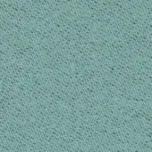Teal woven fabric sample with diagonal weave, heathered texture, gray threads, and a visible label reading “bross > fabric (a) chili > col. 68189”.