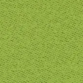 Lime green tweed fabric sample displaying a dense, diagonal weave with subtle tonal variations and a granular texture; brand label visible.