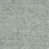 Gray-green woven fabric swatch with a granular texture, mottled effect, and dark flecks; label reads "bross fabric (b) focus col. 60310".