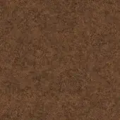 Brown fabric sample with a felt-like texture, mottled with darker flecks, labeled “bross fabric (b) focus col. 61236” in the lower right.