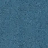 Blue fabric sample with a dense, granular texture and matte finish; label reads "bross > fabric (b) focus > col. 66222".