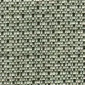 Woven fabric texture, muted gray-green with dark gray grid, densely packed pebble-like forms, durable material, studio lighting, brand label visible.