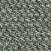 Heathered fabric texture in muted gray-green with irregular weave, matte finish, and subtle tonal variations; brand text reads "bross > fabric (b) molly > col. 154".