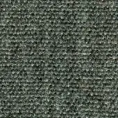 Dark gray woven fabric texture with heathered effect, nubby surface, and subtle tonal variations; includes a thin off-white thread.