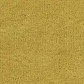 Bross fabric sample, mustard yellow texture, granular surface displaying “Ponza col. 7027.18” text, even lighting, studio shot.