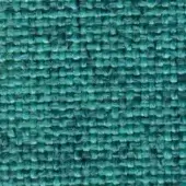 Teal woven fabric texture with heathered effect, displaying a dense grid pattern and matte finish; labeled “bross > fabric (b) sole > col. 412”.