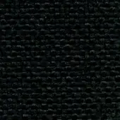 Black woven fabric texture with repeating rectangular tufts, matte finish, and subtle tonal variations; text reads "bross > fabric (b) sole > col. 418".