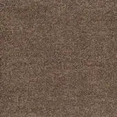Woven fabric texture, brown and beige tones with gold flecks, dense irregular weave, matte finish, labeled “bross fabric col. 35”.