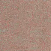 Woven fabric sample, teal and coral fibers, dense speckled pattern; text reads "bross > fabric (c) fabthirty plus > col. 47" in lower left.