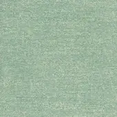 Sage green woven fabric with cream warp threads, dense textured weave, matte finish; labeled “bross > fabric (c) fabthirty plus > col. 50”.