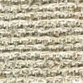 Woven fabric texture, off-white and beige yarns, irregular dense weave with visible knots, brand label “bross savanna col. 202”.