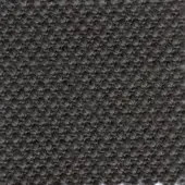 Dark gray woven fabric texture, “steelcut” design, features dense circular nubby pattern and consistent tight weave.