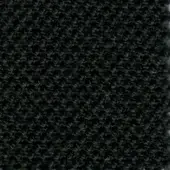 Steelcut fabric texture, deep black color, looped pile weave with nubby surface; text reads "bross > fabric (c) steelcut > col. 190".