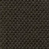 Steelcut fabric texture, dark brown, nubby surface with rounded protrusions; col. 370, vertical olive-green seam detail, tight weave.