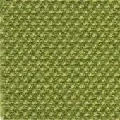 Olive green Steelcut fabric texture with a dense, nubby weave and grid pattern; col. 950, matte finish, durable construction.