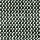 Steelcut Trio fabric, dark gray and off-white, displays a dense, looped grid weave with a matte finish.
