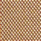 Woven fabric texture, gold, off-white, and plum tones, regular grid pattern, matte finish, labeled “bross steelcut trio col. 413”.