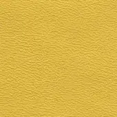 Mustard yellow textured surface with matte finish, displaying a bumpy, ridged pattern; sample text reads “bross > leather (d) sweet > col. 522”.
