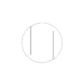Round geometric graphic with black lines on white, minimalist composition, sans-serif title “byron – round” below design, studio rendering.