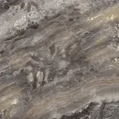 Arabescato marble texture displaying swirling gray and beige patterns with gold veins, polished finish, and natural stone variation.