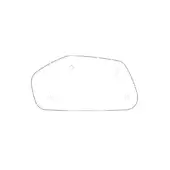 Irregular plaque with dark outline, white background, four circular indentations, asymmetrical shape, studio lighting, product presentation.