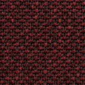 Red woven fabric texture with repeating knotted pattern and dark grid structure, durable dense weave, col. 0913450.