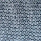 Woven fabric texture, cool gray-blue color, dense grid pattern with raised circular nodes and a matte, heathered finish.