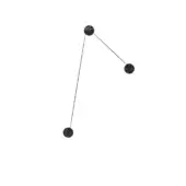Superior Kundalini Azou wall lamp with onyx discs and a painted metal structure offering a matte finish