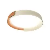 Captivating Kundalini Dala ceiling lamp crafted in Italy with a two-toned color scheme and opal diffuser
