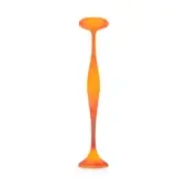 Exceptional Kundalini E.T.A floor lamp with sinuous ecological fiberglass, showcasing an orange gradient and removable metallic structure