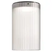 Distinguished Kundalini Giass ceiling lamp with ribbed detailing in blown sandblasted glass offering a gradient glow