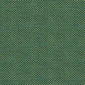 Textile with repeating square pattern in teal green and gold, dense weave with horizontal bands, diffused studio lighting, textured fabric sample.