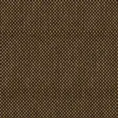 Woven textile, muted brown and golden-yellow, repeating square grid pattern with subtle yarn height variation and a matte finish.